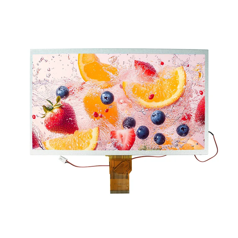 10.1 düym yüksək parlaqlıq ötürücü TFT IPS TFT LCD ekran modulu